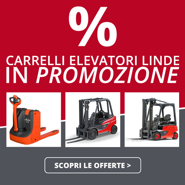 vendita carrelli elevatori scontati promo Linde